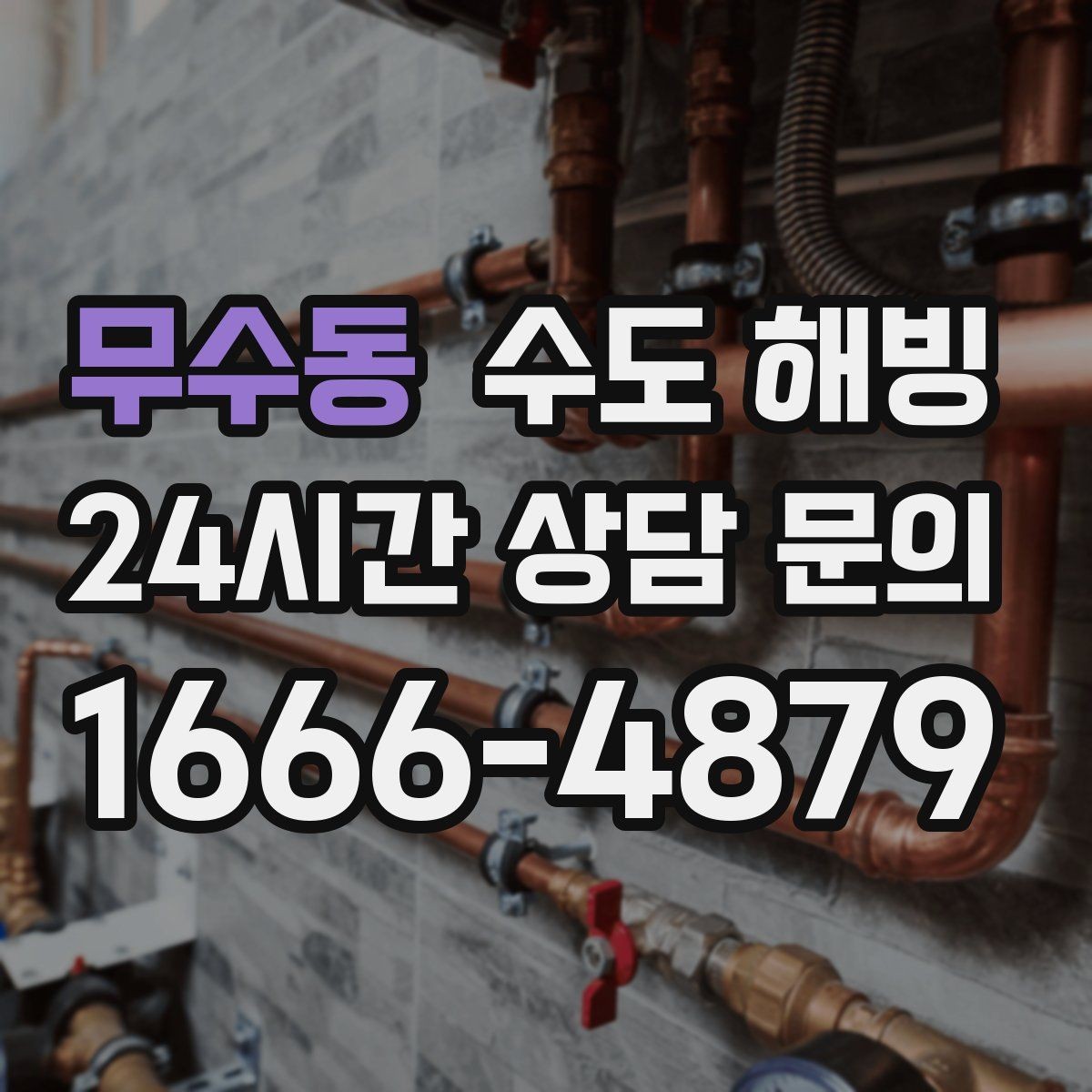 무수동 수도 해빙 보일러는 도는데 물이 안 나오면 체크할 것