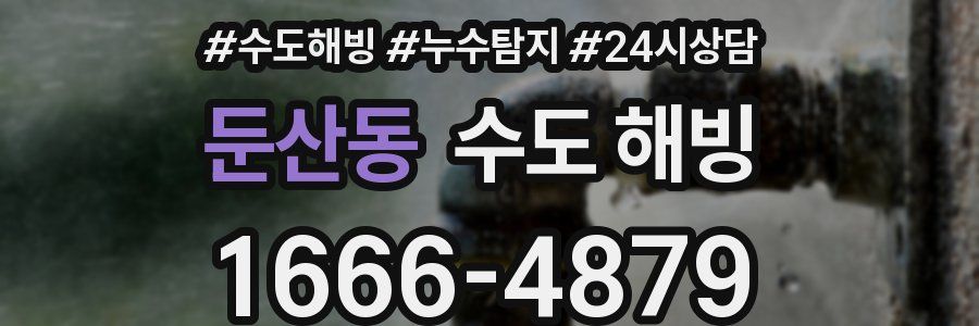 둔산동 수도 해빙