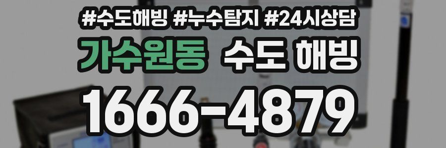 가수원동 수도 해빙