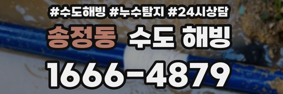 송정동 수도 해빙