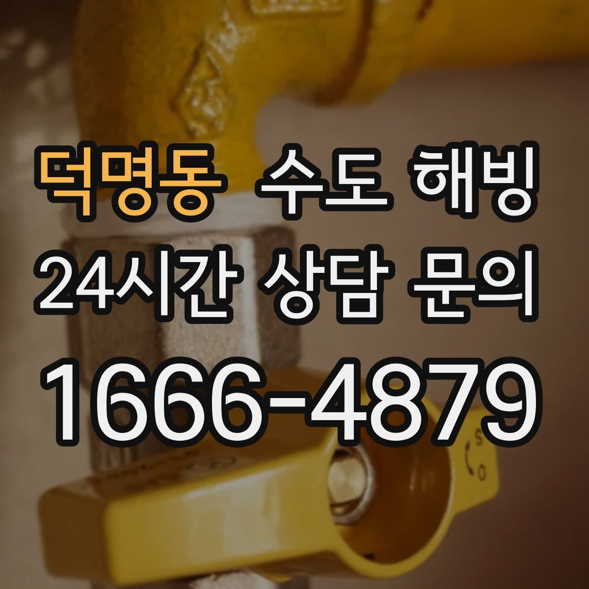 덕명동 수도 해빙