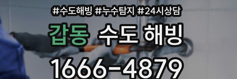 갑동 수도 해빙
