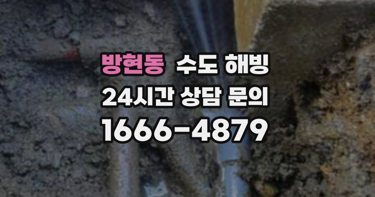 방현동 수도 해빙