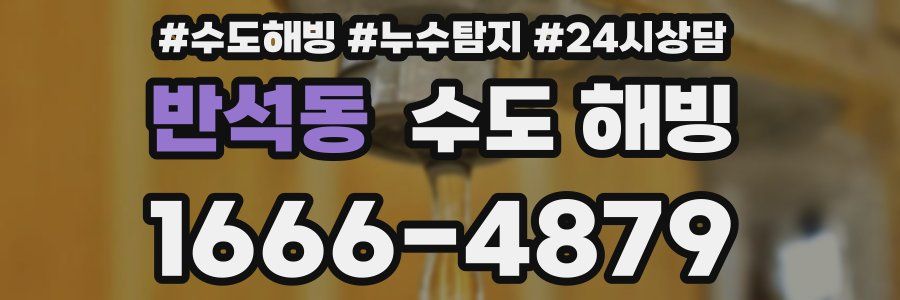 반석동 수도 해빙