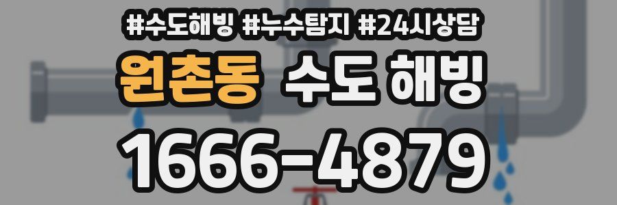 원촌동 수도 해빙