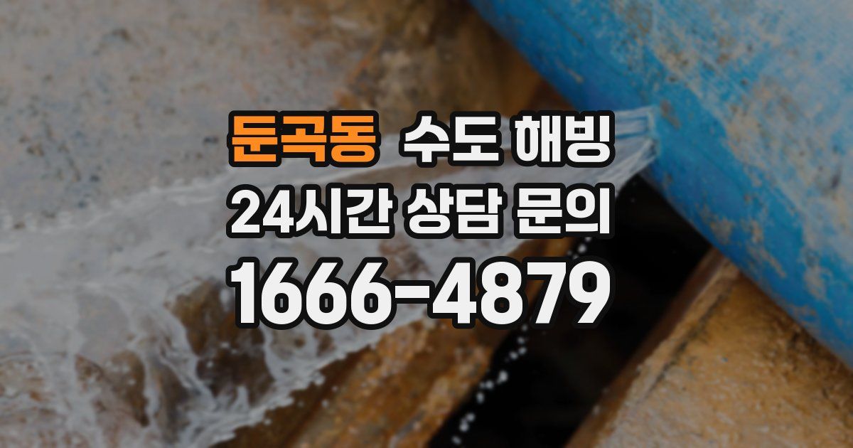 둔곡동 수도 해빙