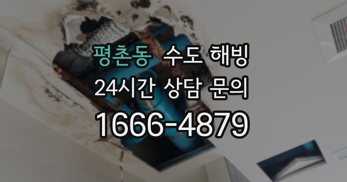 평촌동 수도 해빙