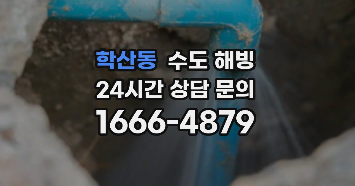 학산동 수도 해빙