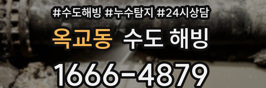 옥교동 수도 해빙