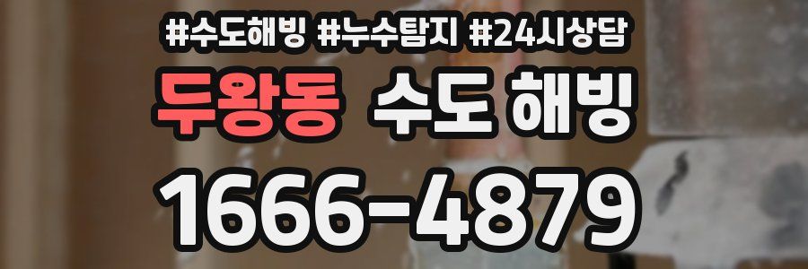 두왕동 수도 해빙