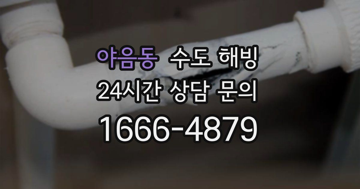 야음동 수도 해빙