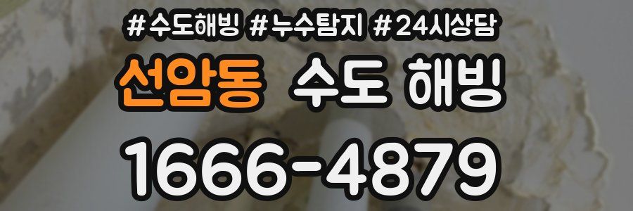 선암동 수도 해빙