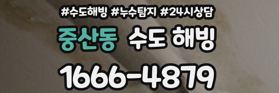 중산동 수도 해빙