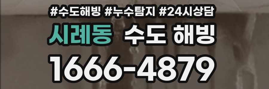 시례동 수도 해빙