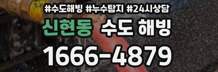 신현동 수도 해빙