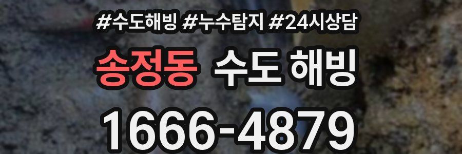 송정동 수도 해빙