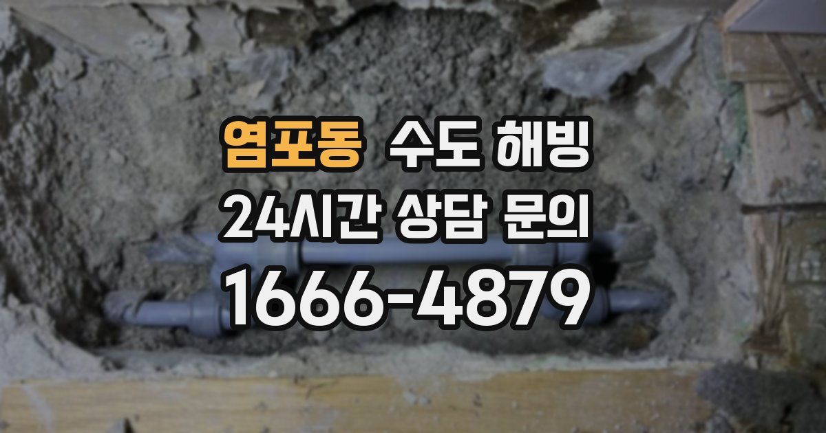 염포동 수도 해빙