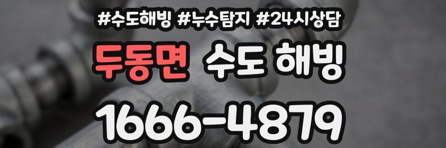 두동면 수도 해빙