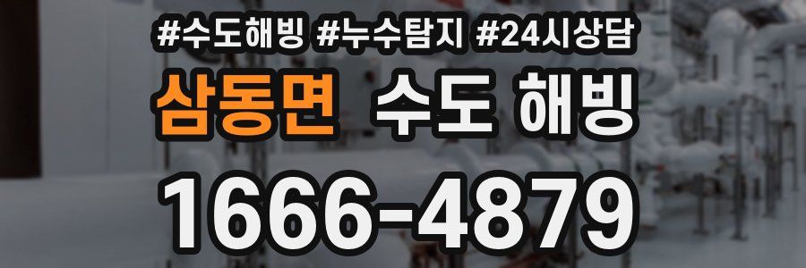 삼동면 수도 해빙