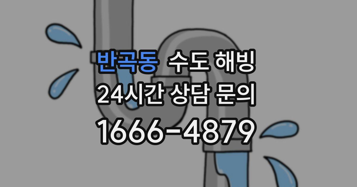 반곡동 수도 해빙