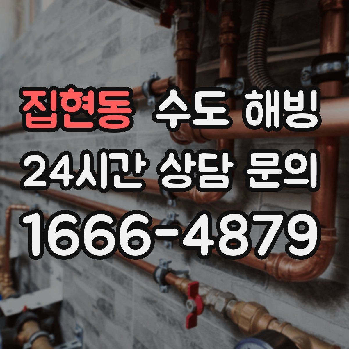 집현동 수도 해빙 수전(수도꼭지)만 얼었을 수도 있을까