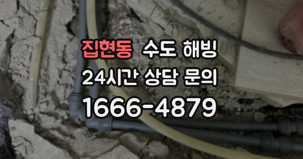집현동 수도 해빙 수전(수도꼭지)만 얼었을 수도 있을까