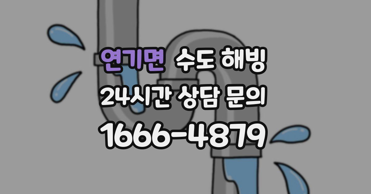 연기면 수도 해빙