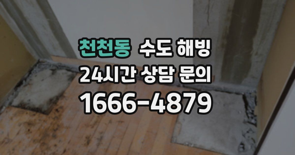 천천동 수도 해빙