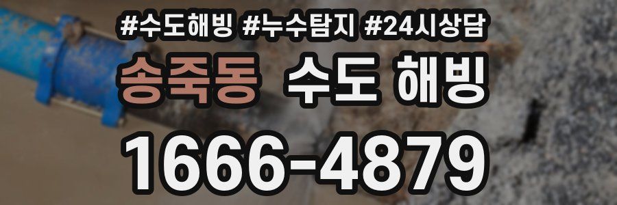 송죽동 수도 해빙