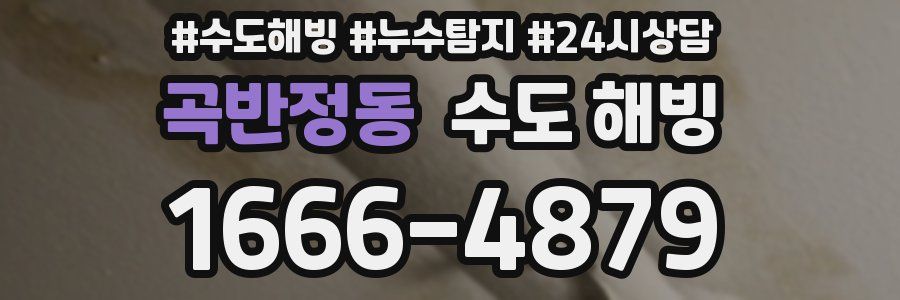 곡반정동 수도 해빙