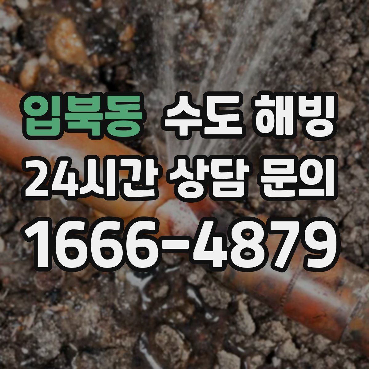 입북동 수도 해빙 보일러는 도는데 물이 안 나오면 체크할 것