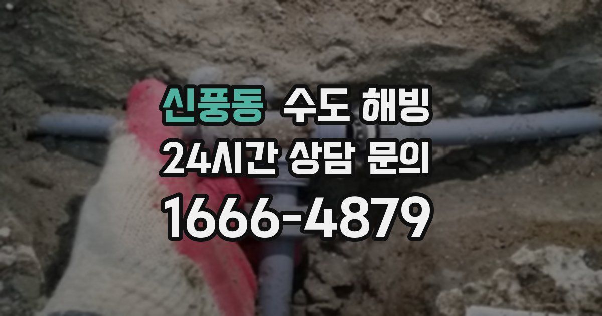 신풍동 수도 해빙