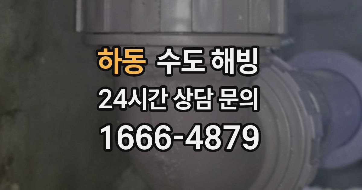 하동 수도 해빙