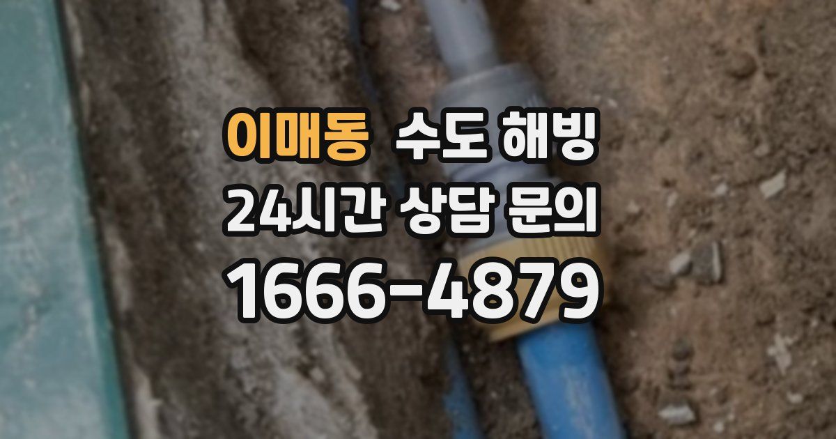 이매동 수도 해빙