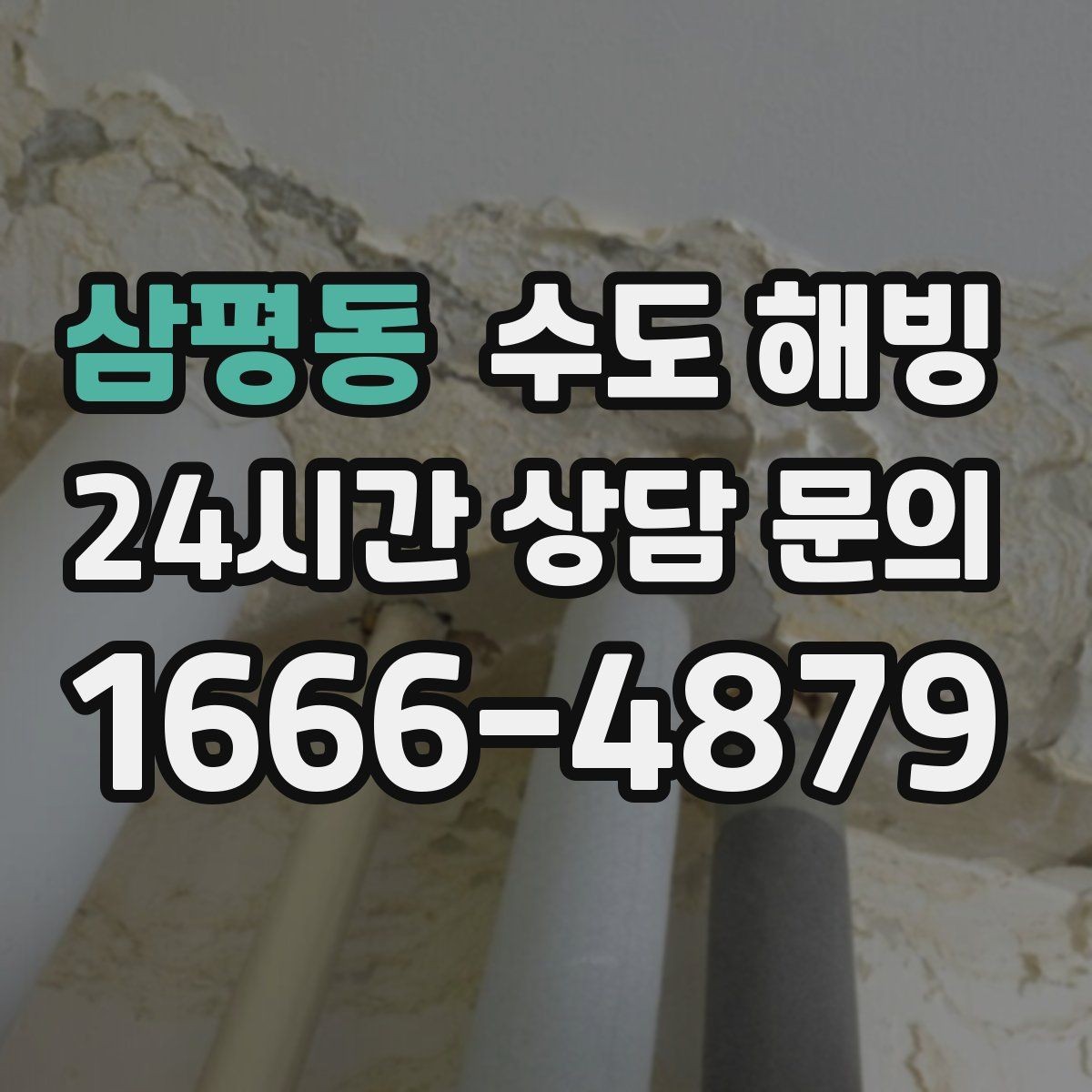 삼평동 수도 해빙 계량기가 돌지 않으면 어디가 얼었을까