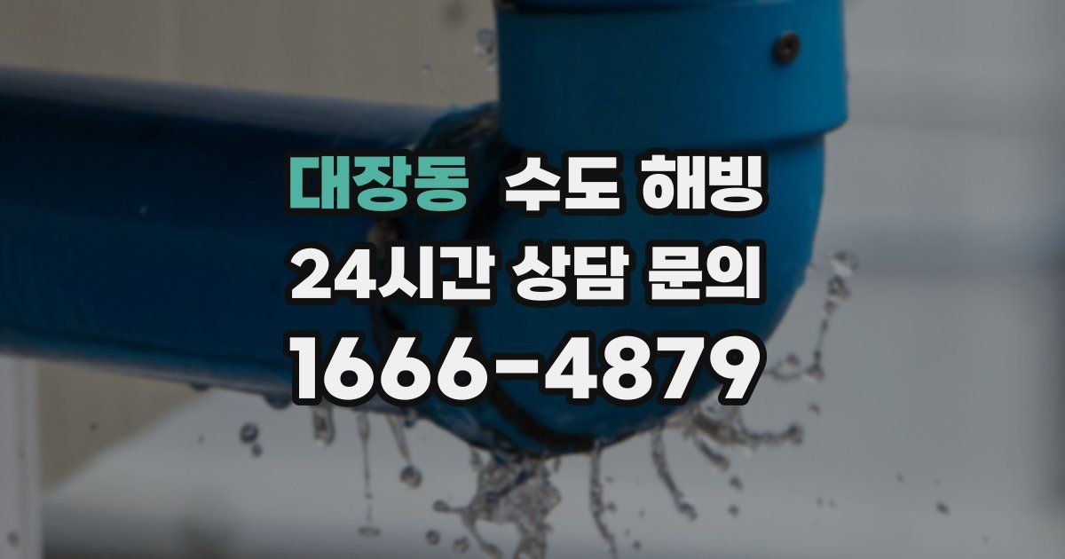 대장동 수도 해빙