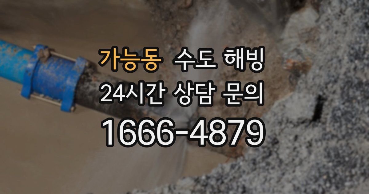 가능동 수도 해빙