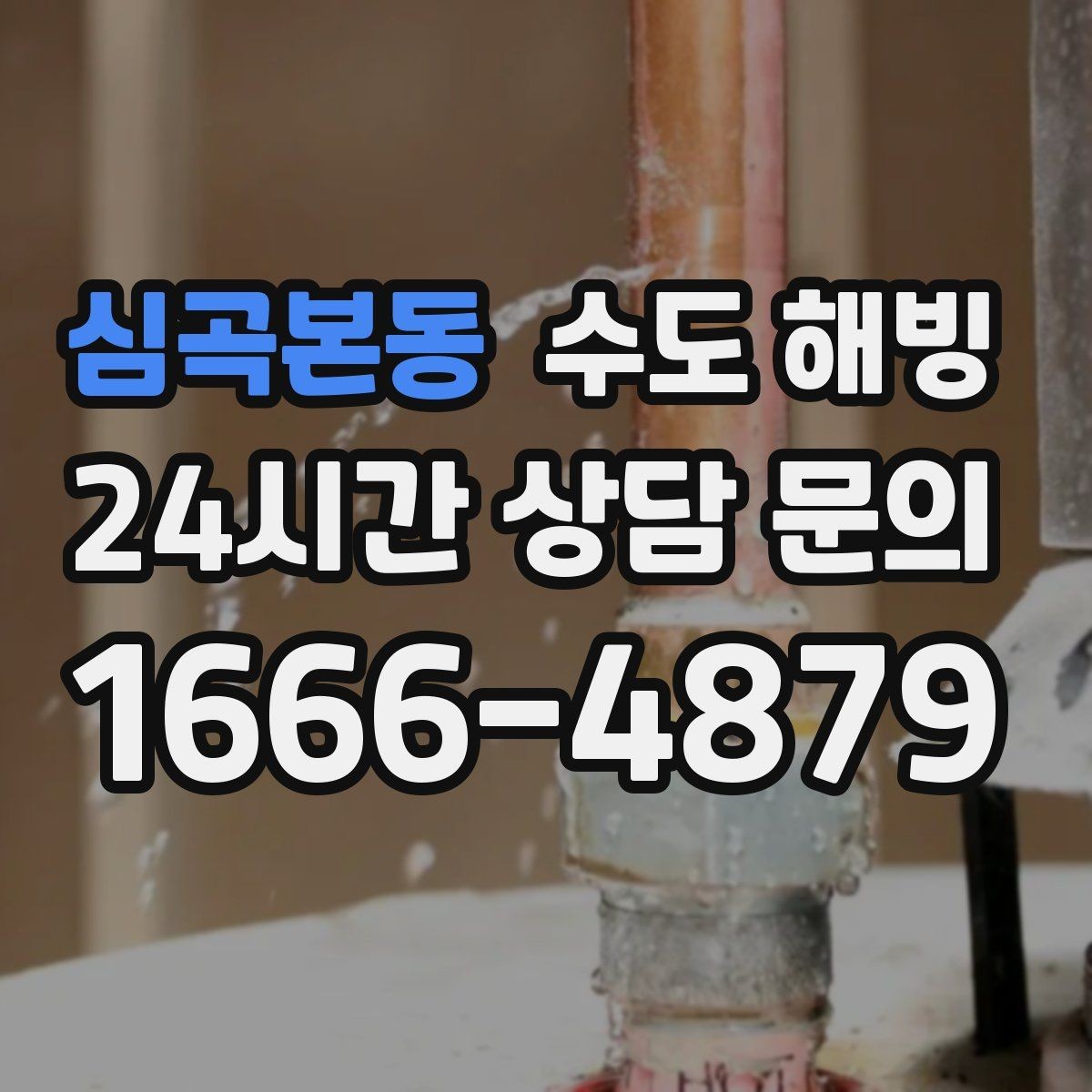 심곡본동 수도 해빙 주방만 물이 안 나오고 욕실은 정상이라면