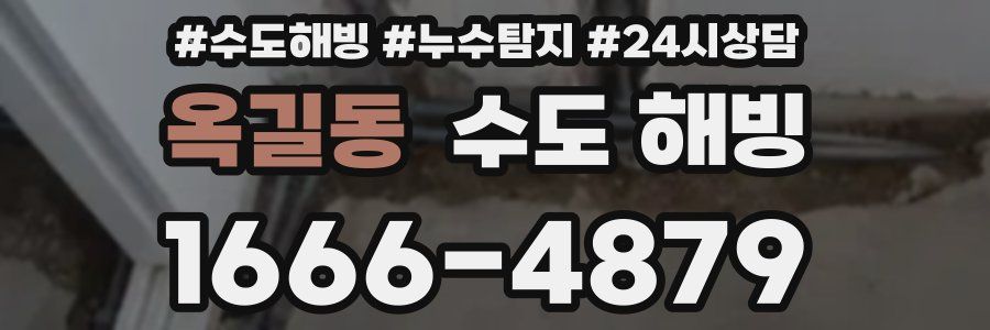 옥길동 수도 해빙