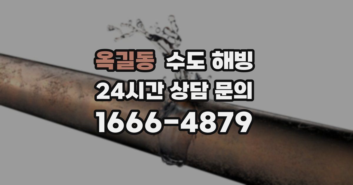 옥길동 수도 해빙