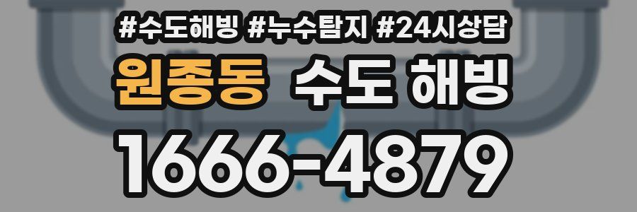 원종동 수도 해빙