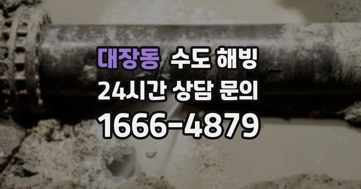 대장동 수도 해빙