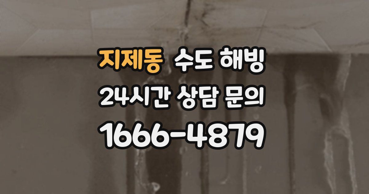 지제동 수도 해빙