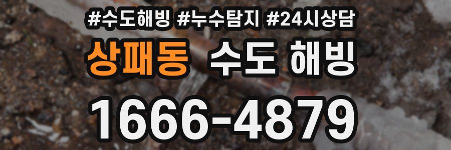 상패동 수도 해빙