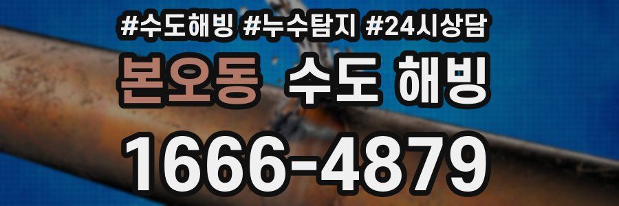 본오동 수도 해빙