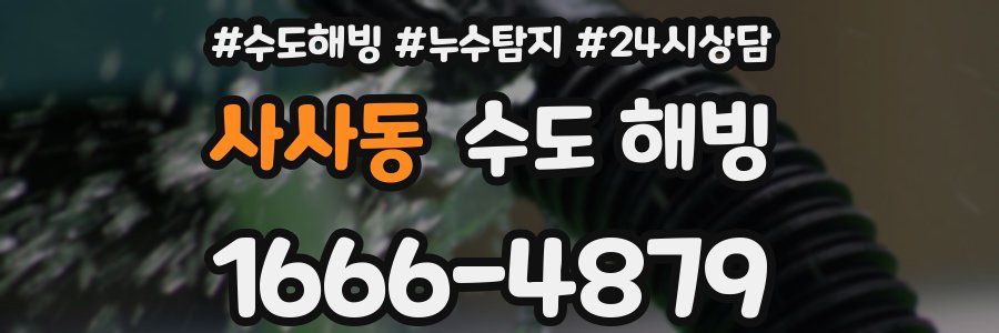 사사동 수도 해빙