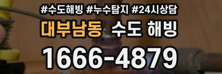 대부남동 수도 해빙