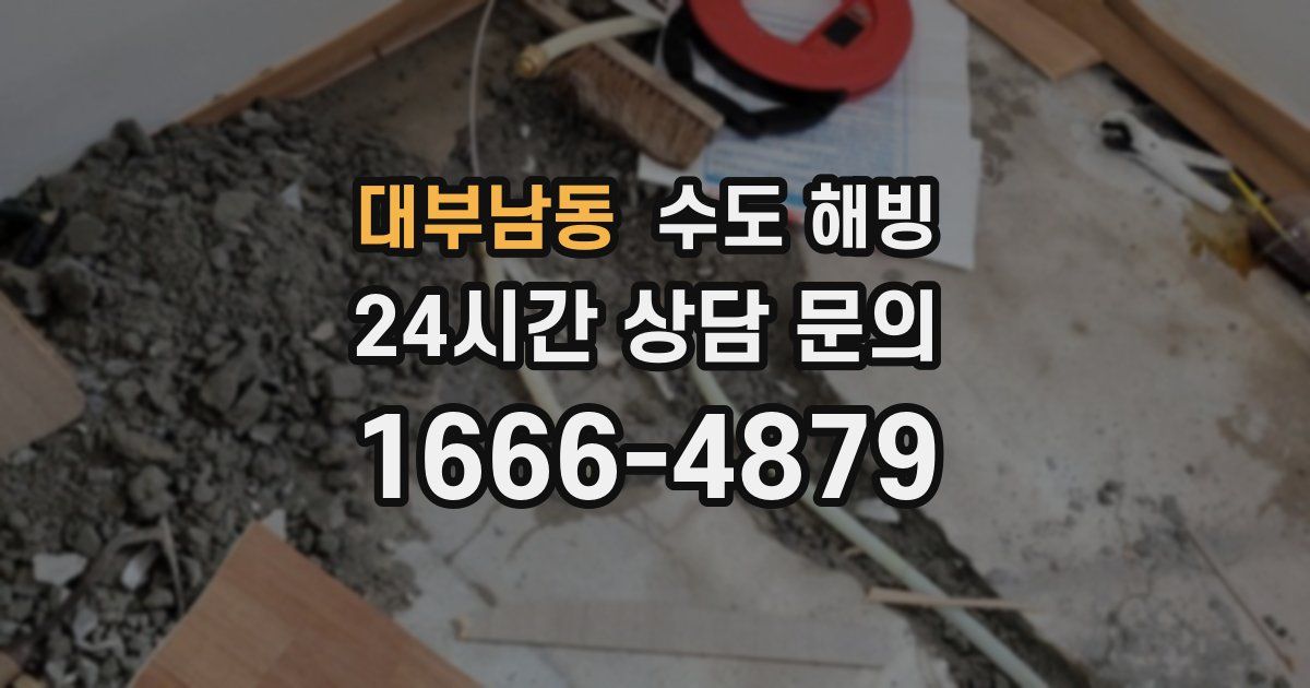 대부남동 수도 해빙