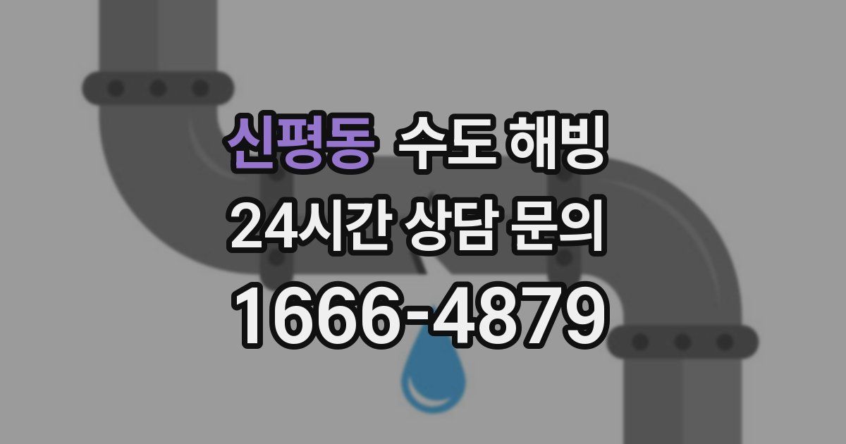 신평동 수도 해빙