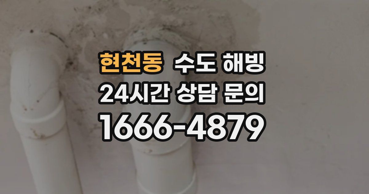 현천동 수도 해빙